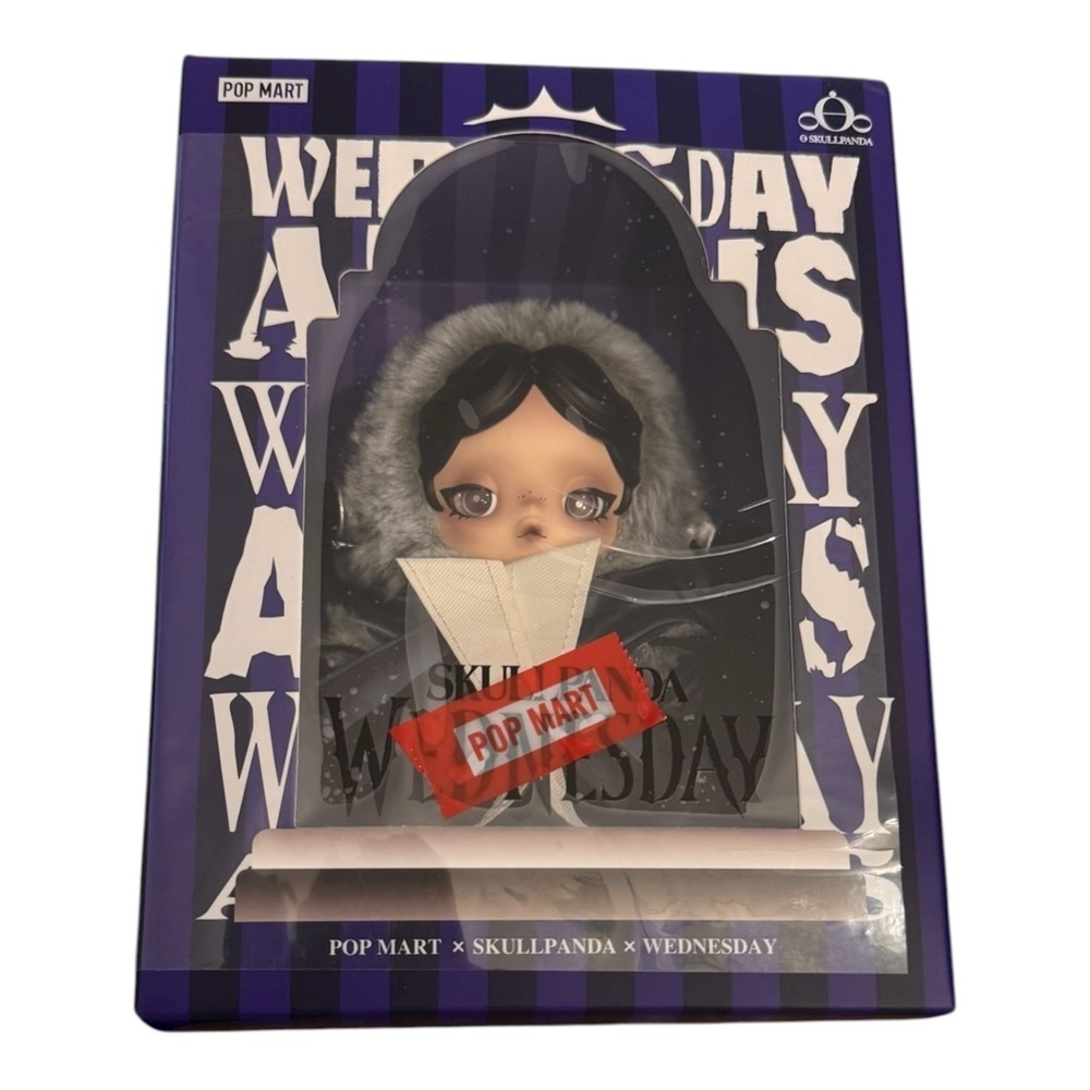 SKULLPANDA × Wednesday Plush (Nevermore Academy Uniform Version) NIB
